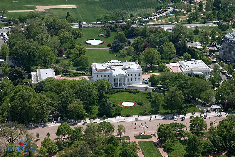 عکس هوایی کاخ سفید